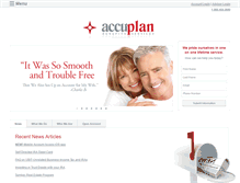 Tablet Screenshot of accuplan.net